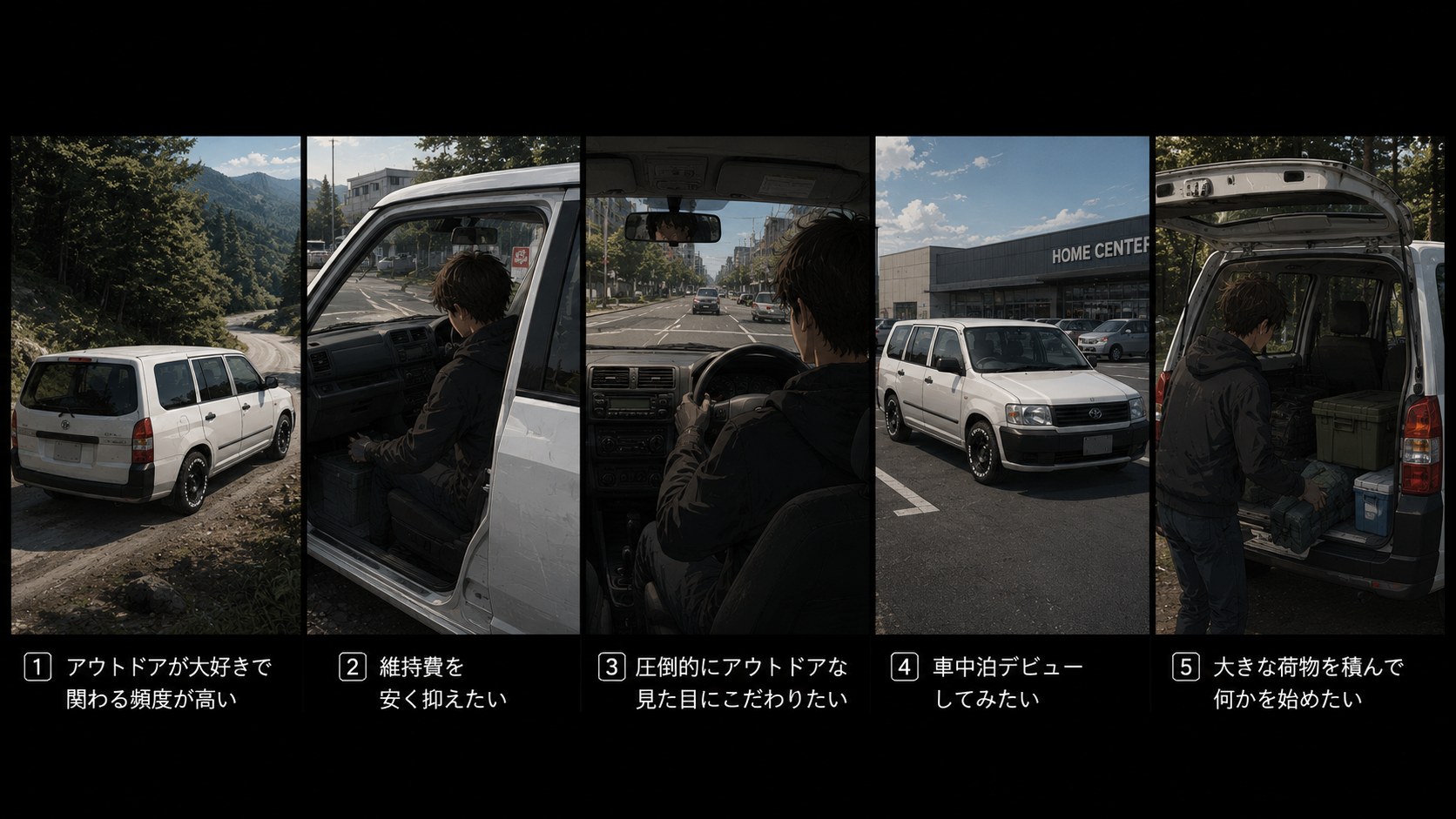 プロボックス(カスタム)が向いている人の5つのシーン