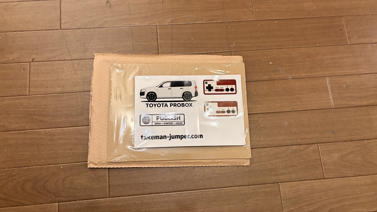 プロボックスのオリジナルステッカーシート全体