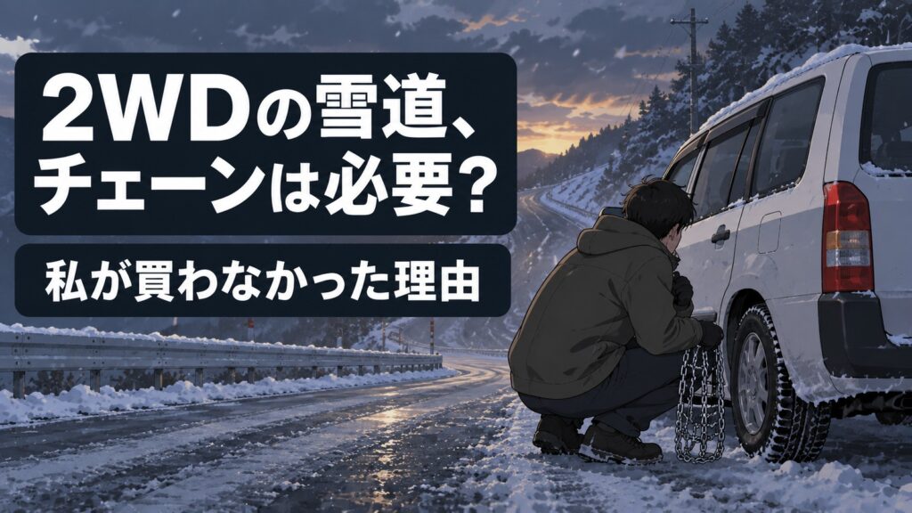 2WDの冬の雪道、チェーンは必要?私が買わなかった理由 2WDの冬の雪道、チェーンは必要?私が買わなかった理由